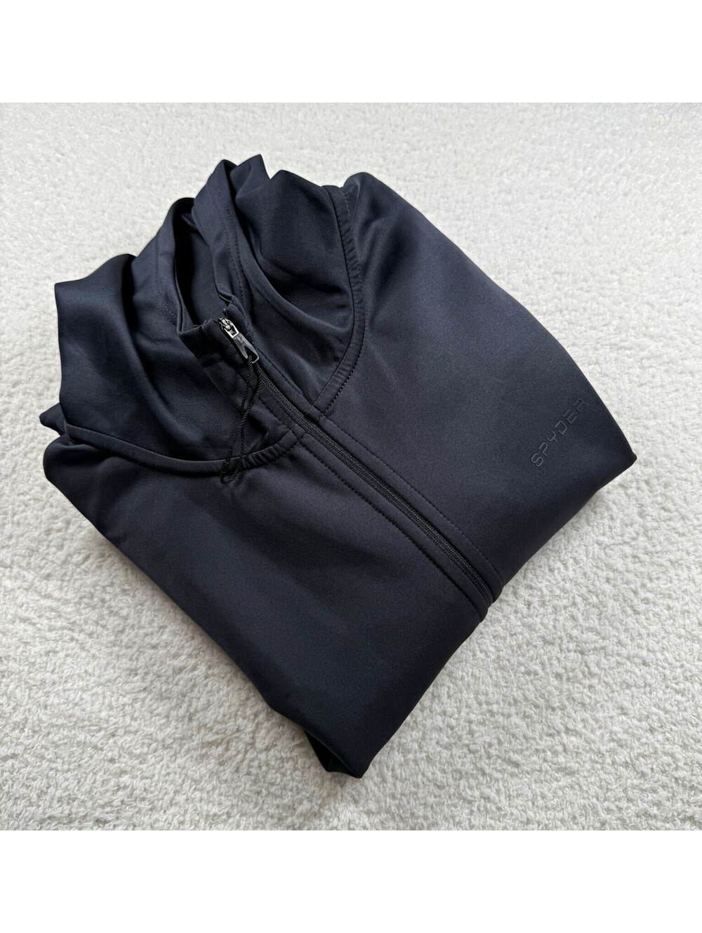 Spyder Active Men’s L ProWeb Full Zip Hooded Jacket Gray Stretch Athletic